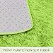 BlueSnail Super Ultra Soft Modern Shag Area Rugs, Bedroom Livingroom Sittingroom Floor Rug Carpet Blanket for Children Play Home Decorate (4' x 5.3', Rectangle, Apple Green)