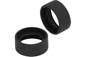 WALFRONT 2Pcs Microscope Eyepiece Cup Flat Angle Rubber Eyepiece Cover Guards Eyeshields Telescope Protector for 40‑42mm