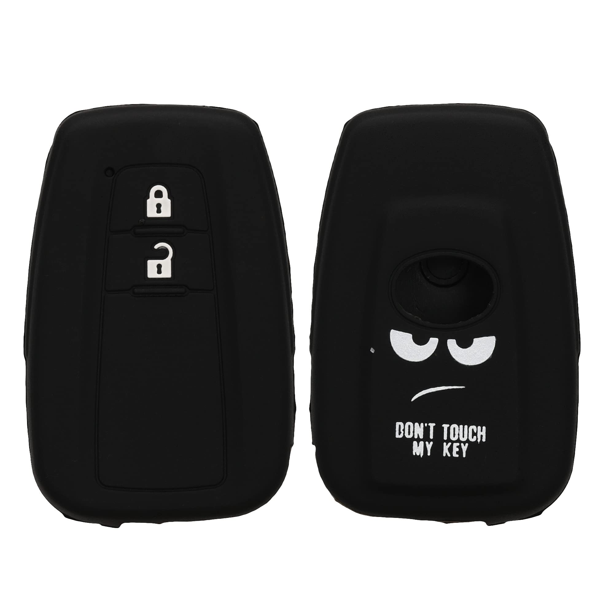 kwmobile Silicone Key Fob Cover Compatible with Toyota 2 Button Car Key Smart Key