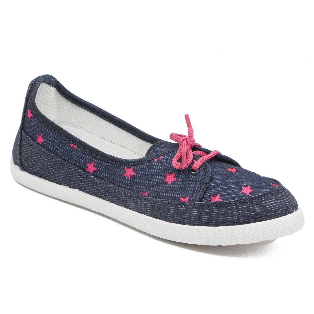 asian shoes lr-71 navy blue pink canvas women shoes