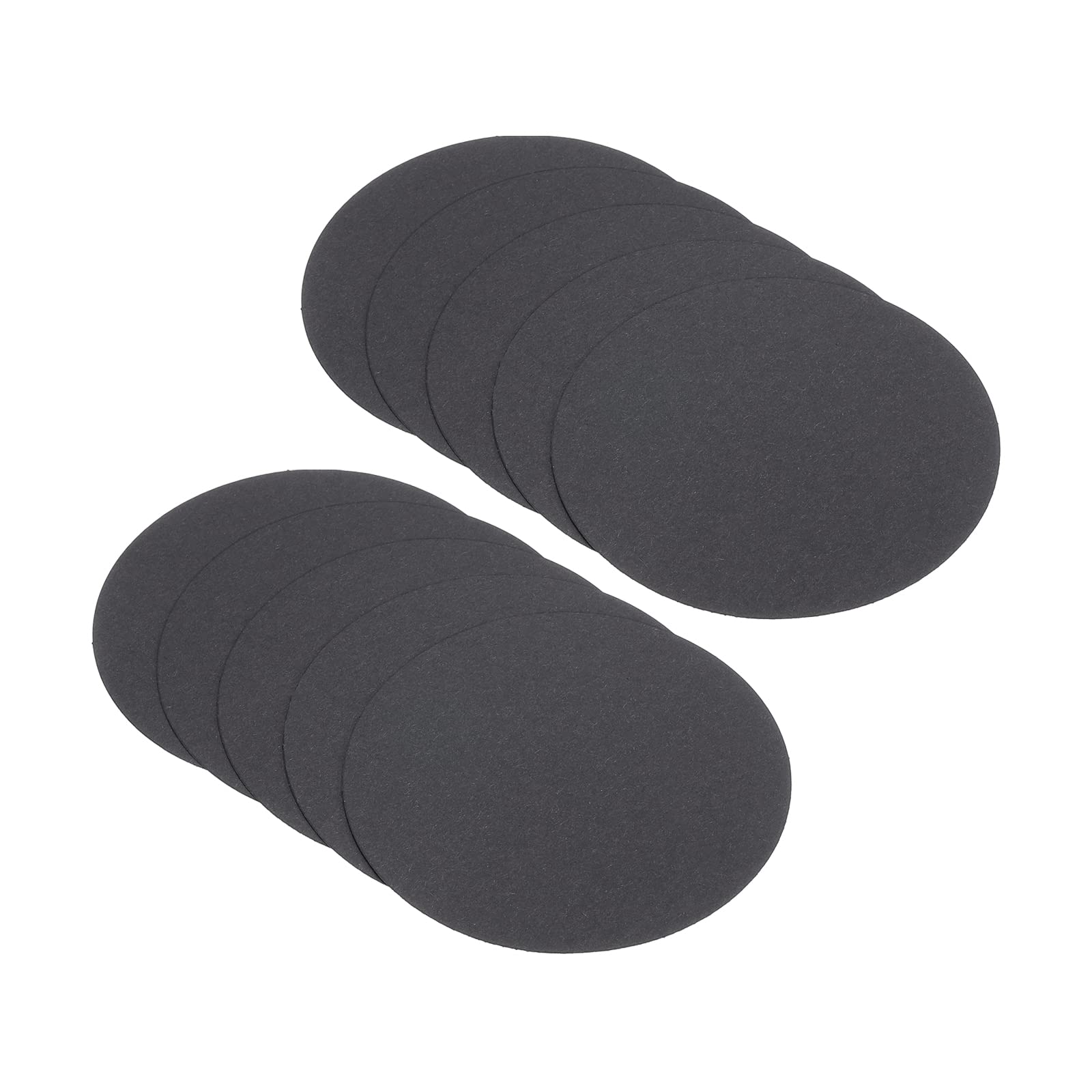 PATIKIL 3.9-inch Round Cardboard Paper, 50 Pcs Blank Disc Circles Slices for Party Decorations DIY Craft Arts Drawing Painting Writing, Black