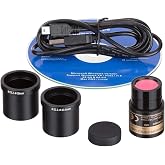 AmScope MD1200A 12MP USB 2.0 Digital Eyepiece Microscope Camera | 12MP Color CMOS Digital Camera for Microscope Eyepieces, USB 2.0 Connection