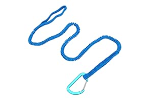 Zephylix Kayak Paddle Leash, 1/2/4Pcs Stretchable Strap Lanyard Rope Kayak Rod Leash Kayak Paddle Lanyard for Kayaking, Canoeing Blue 1pc