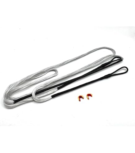 Corda Per Arco Dacron B-55 Deerseeker – Set 2 Pezzi Con Nock In Ottone – Lunghezze AMO 12-16 Fili - 3