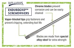Williams 8-Piece Endurogrip Multi-Size Screwdriver