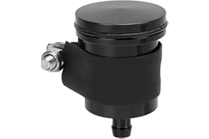 Aluminum Motorcycle Brake Fluid Reservoir 40ml, Oil Cup for YZF R1/R3/R6/R25, Z650/Z900/ZX10R, Approved, Easy Install & Enhan