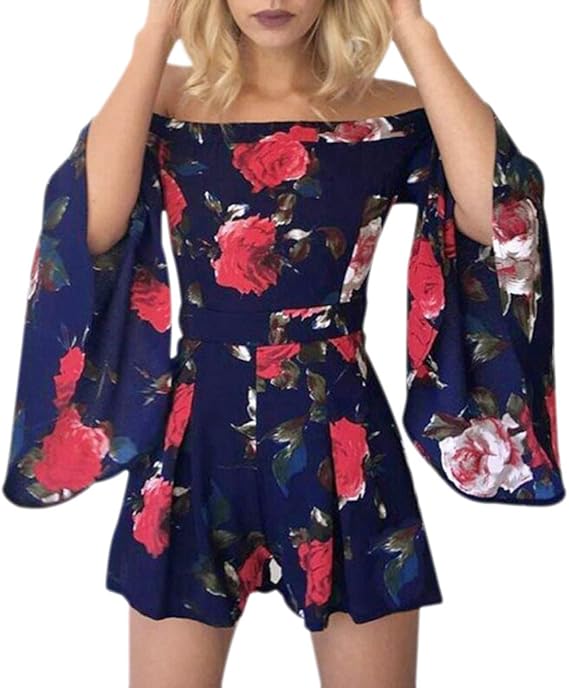 BOLAWOO77 Jumpsuit Damen Elegant Casual Unikat Mode Overall Kurz Hose