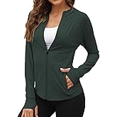 We1Fit Women's UPF 50+ Sun Protection Jacket Hoodie Sun Shirts Hiking Running Athletic Shirt