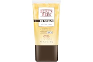 Burt's Bees BB Cream With SPF 15, Broad-Spectrum Sunscreen Tinted Lotion for All Skin Types, 98.9 Percent Natural Origin Skin Care, Light, 1.7 oz. Tube