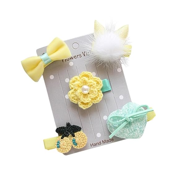 Bellelove Mignon Pince A Cheveux 5 Pcs Enfants Infantile En Epingle A Cheveux Bebe Fille Arc Charmant Fleur Barrettes Etoile Pince A Cheveux Ensemble Bricolage Peintures Outils Et Traitement Des Murs Mkyra Org