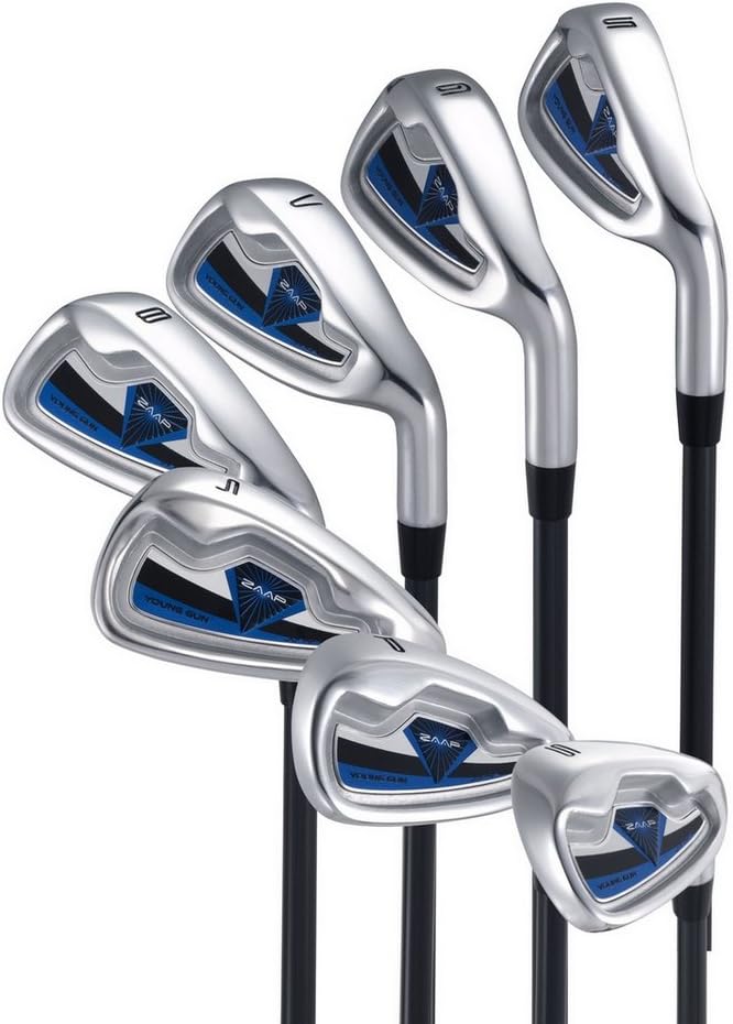 Young Gun ZAAP Junior Kid Golf Club Iron Right Hand Blue Age 6-8