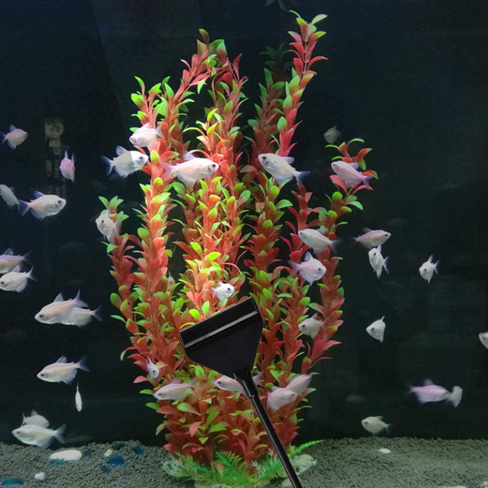 ATPWONZ Aquarium Algae Scraper, Aluminum Magnesium Alloy Aquarium Glass Scraper Cleaner Tool with Stainless Steel Blade for Aquarium Fish Reef Plant Glass Tank : Pet Supplies