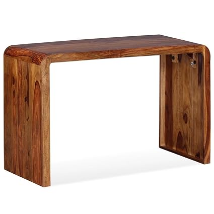 Festnight Holz Sideboard Schreibtisch aus Massives Sheesham-Holz als TV