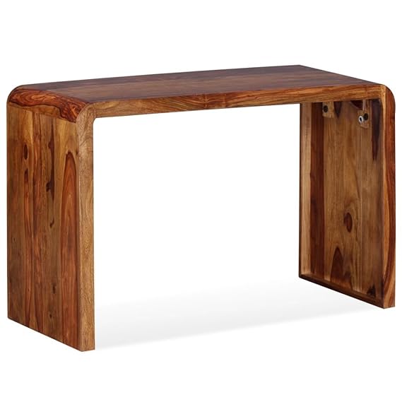 Festnight Holz Sideboard Schreibtisch aus Massives Sheesham-Holz als TV