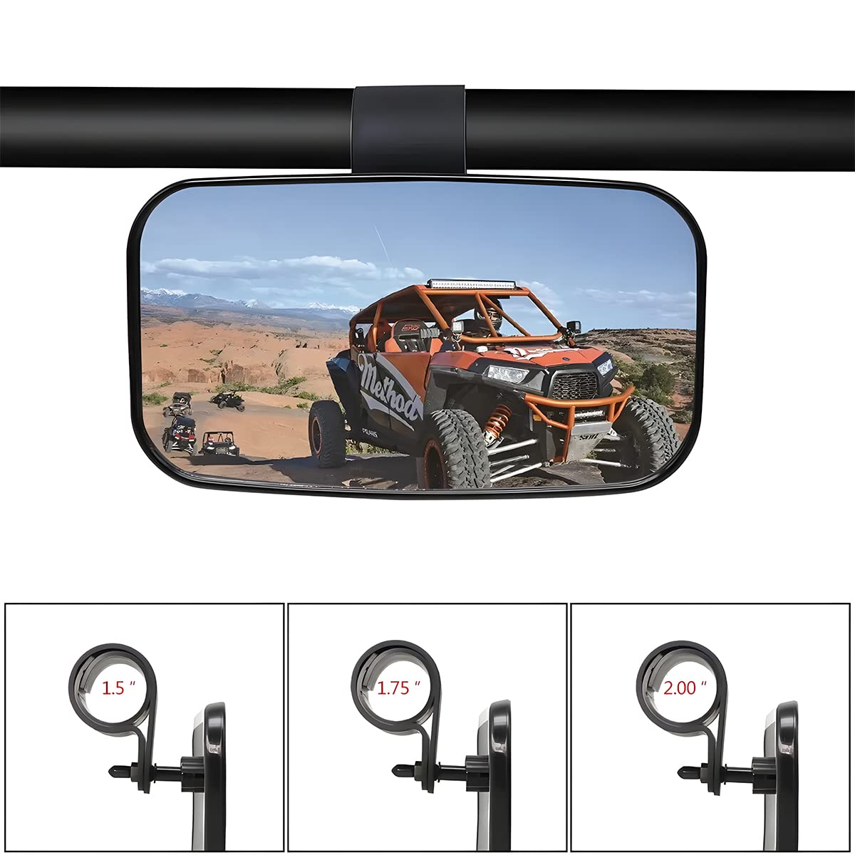 Mua Moioee UTV/ATV Rear View Mirror, Car Interior Panoramic Wide Field ...