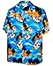 Pacific Legend Sunset Beach Palm Tree Hawaiian Shirt Blue-XL