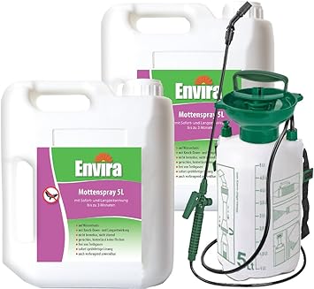ENVIRA Mottenschutz Mittel 2x5Ltr + 5Ltr Sprüher