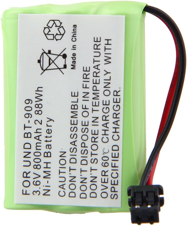 Cordless Phone Battery for Uniden BT-909 3.6V 800mAh NI-MH Fruit Green
