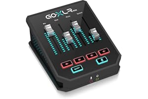 TC Helicon GoXLR MINI Online Broadcast Mixer with USB/Audio Interface and Midas Preamp, Officially Supported on Windows