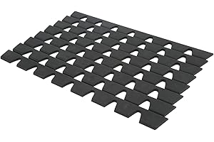 Front Bumper Scrape Guard, 8-Piece Universal Rubber Anti-Scratch Protector Kit, Black, for Cars, Trucks, SUVs