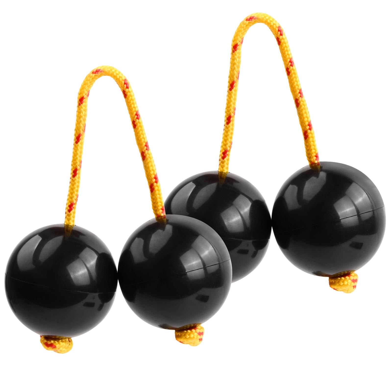 2 Pairs Aslatuas Rhythmic Ball for Kids Adults Hand Percussion Aslatua Rhythm African Shaker Kashaka Shaker Instrument Hand Shaker Balls for Party Performance Concert