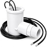 SS2 AC Float Switch AC Float Safety Switch HVAC 3/4 Inch Condensate Shut Off Sensor Can Prevent Overflow in Drain Pan or Gravity Drain Used in Various Applications. ECWB