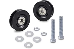 OLIMPOCICLI 90040 Carriage Wheel Kit Replacement Parts fit for TranzSporter TP250 and TP400 Ladder Hoist Roofing/Shingle/Material (2 Pack)