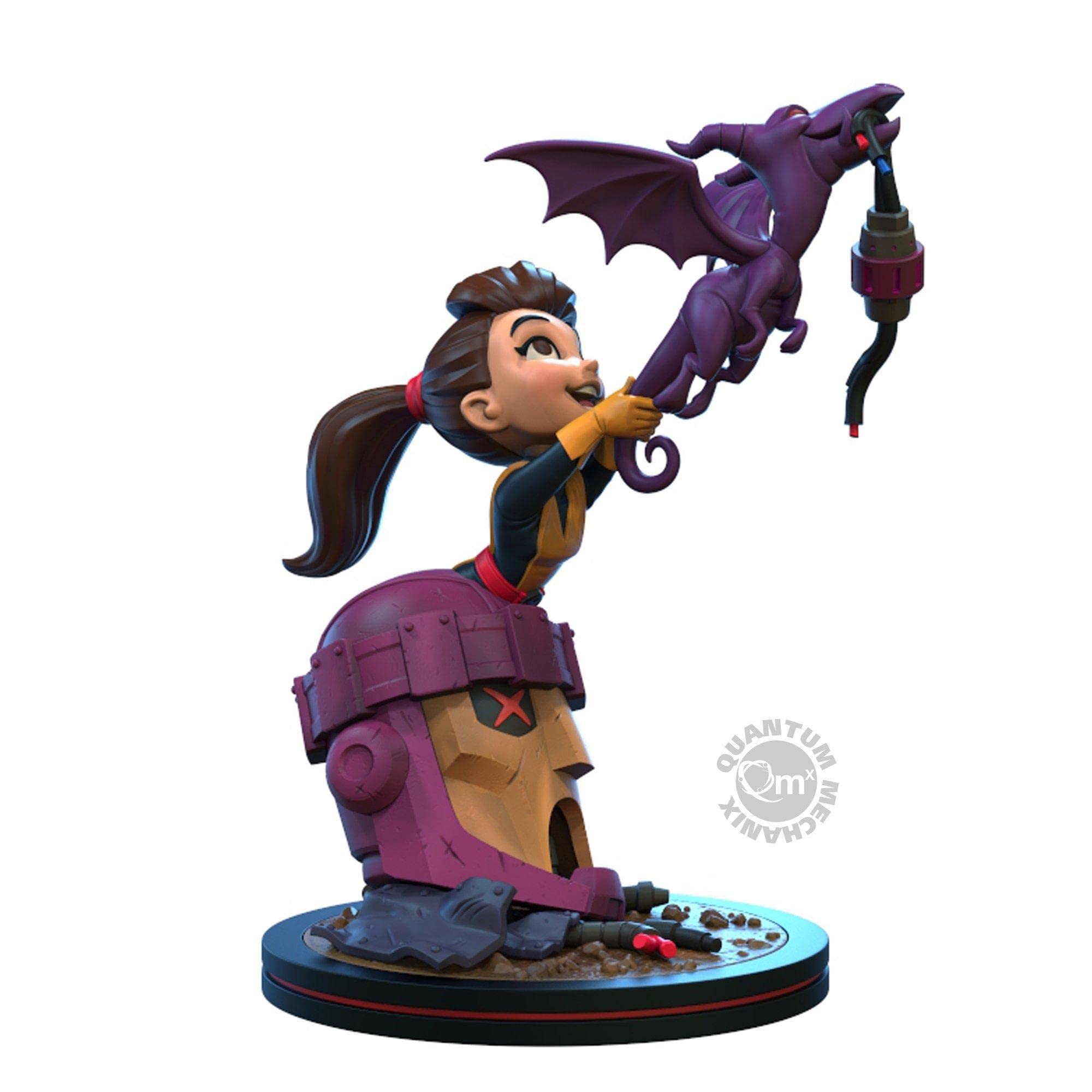 Quantum Mechanix X-Men Kitty Pryde and Lockheed Q-Fig Elite Figure, Multicolor, One-Size