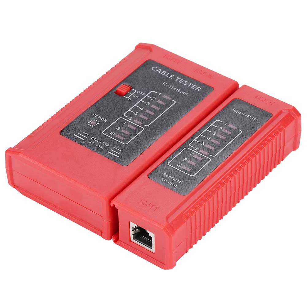 Oumefar Network Cable Continuity Tester RJ45 and RJ11 Lead Ethernet LAN Network Automatic Wire Networking Test Tool Fault Detection(Battery Not Included)