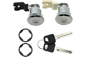 Hoypeyfiy Door Lock Cylinder with Keys Left Right Side DL140T XL2Z7821990AC Replacement for Ford Ranger Explorer 1995-2006 F2