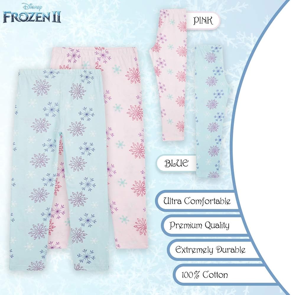 Lot De 2 Pyjamas Enfant Fille En Coton Idee De Cadeau Pour Bebe Et Fille 18 Mois Au 12 Ans Disney Pyjama Fille De La Reine Des Neiges Avec Anna Et Elsa