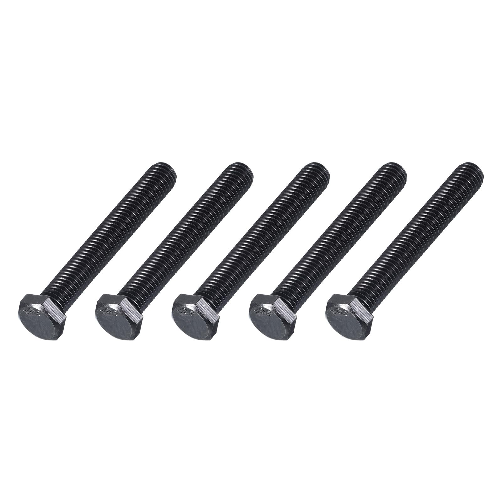 METALLIXITY Hex Head Bolts (3/8-16 x 3") 5Pcs, 304 Stainless Steel 18-8, Fully Threaded, External Hex Drive, Hex Head Screw Bolt, Black Oxide โ image 1