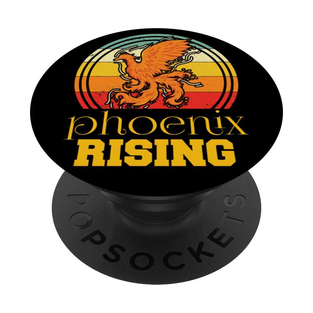 Firebird Retro Phoenix Rising Fantasy bird PopSockets Swappable PopGrip