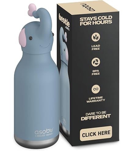 Amazon.com: asobu Bestie Unicorn Water Bottle, Cute Collectible
