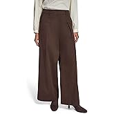 BCBG Women's High-Waisted Wide Leg Trouser Pant