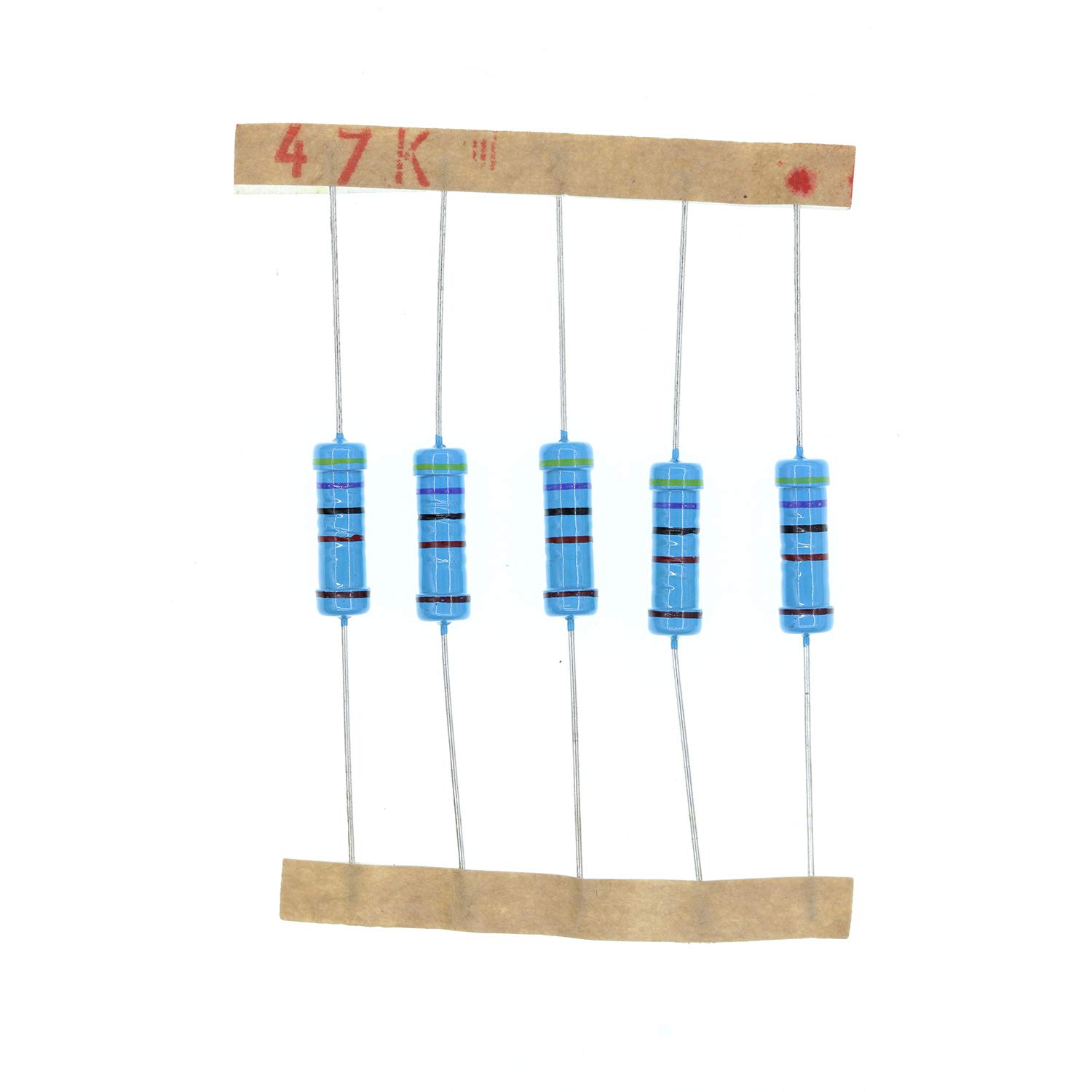 HUABAN 50PCS 2 Watts 2W 47K Ohm 1% Metal Film Resistor