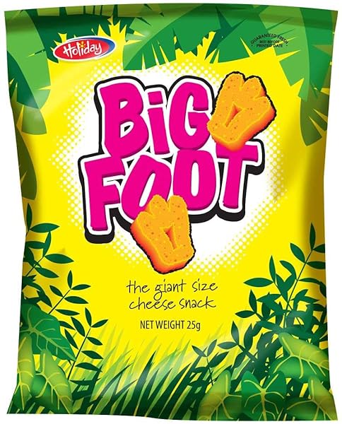 HOLIDAY BIG FOOT, THE GIANT CHEESE SNACK, 0.8 OZ, PACK OF 12