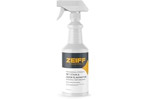 Zeiff Pet Stain and Odor Remover - Pet Odor Eliminator for Home and Professional Use - Pet Urine Enzyme Cleaner to Break Up Tough Stains - Carpet Stain Remover for Dog Urine and Cat Pee, Feces, Fluids