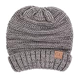 Funky Junque's CC Oversized Tricolor Slouch Beanie - Thick Soft Warm Winter Hat