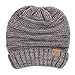 Funky Junque's CC Oversized Tricolor Slouch Beanie - Thick Soft Warm Winter Hat