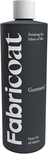 Fabricoat Fabric Paint Gunmetal 500ml for Upholstery & Fabrics