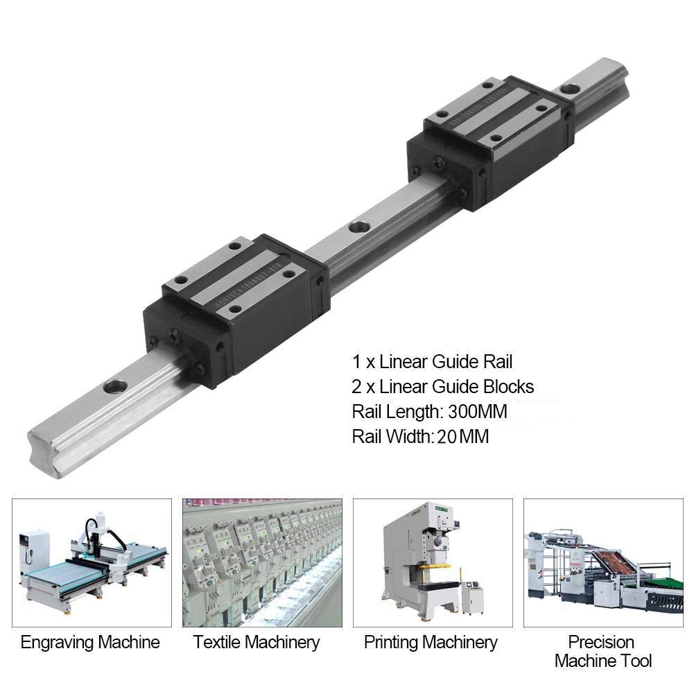 Guida Lineare MGN12H - 400 Mm Con Blocco - Per Stampanti 3D E CNC - Alta Precisione