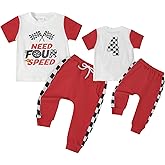 Baby Boy Birthday Outfit Fast One Two Three Four Outfits 1st-4th Race Car Birthdays Clothes Shirt Pants