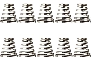 GANPUB 10Pcs Silver Bike Wheel Skewer Spring Stainless Steel Bike Hub Quick Release for Cycling Mountain Road Bike Bike Wheel Skewer Spring for Bicycles Hub Quick Release Lever Lever Shafts Spring