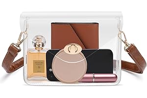 Vangue Clear Sling Bag Stadium Approved, Clear Crossbody Purse for Women with Adjustabel Strap for Sports Concert