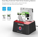 WAVLINK USB 3.0 to SATA External Hard Drive Docking Station Dual Bay 2.5/3.5 view 2