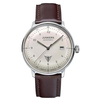 Junkers Herren Analog Automatik Uhr mit Leder Armband 60565