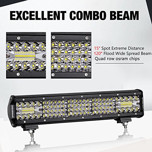 image for LED Light Bar 15 Inch, OFFROADTOWN 224W Quad Row LED Driving Light Spo