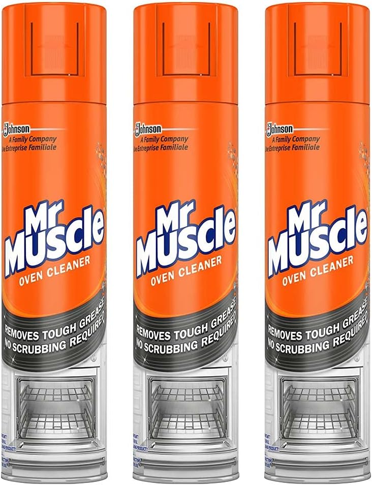 Mr Muscle Oven Cleaner 300ml - Pack of 3 - Powerful Foaming Action
