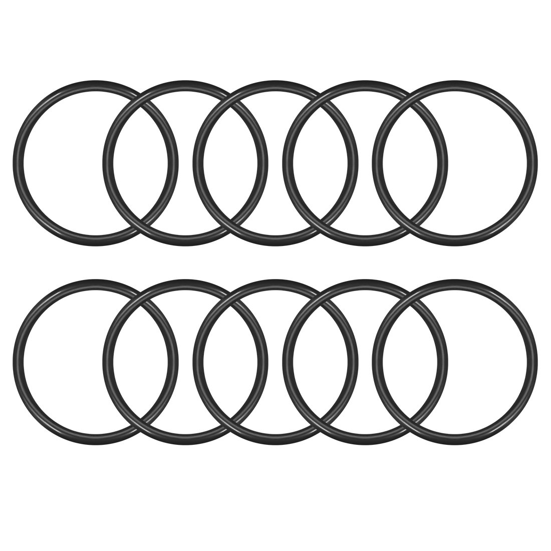 sourcingmap Nitrile Rubber O-Rings 60mm OD 52mm ID 4mm Width, Metric Sealing Gasket for Automotive Machine Plumbing, Pack of 10